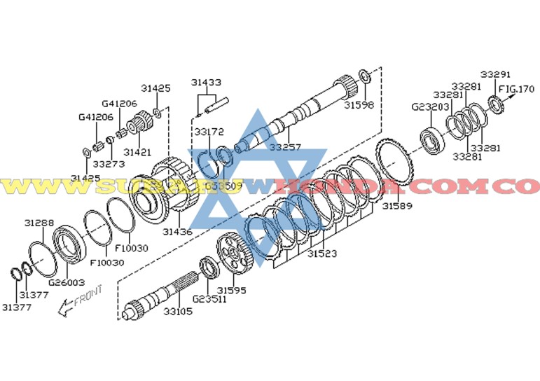Eje de levas Tribeca 2010