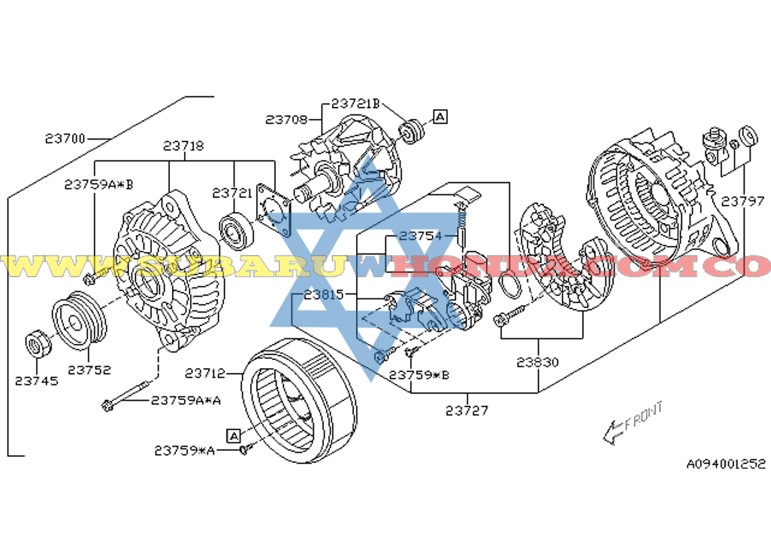 Alternador Subaru Tribeca 2011