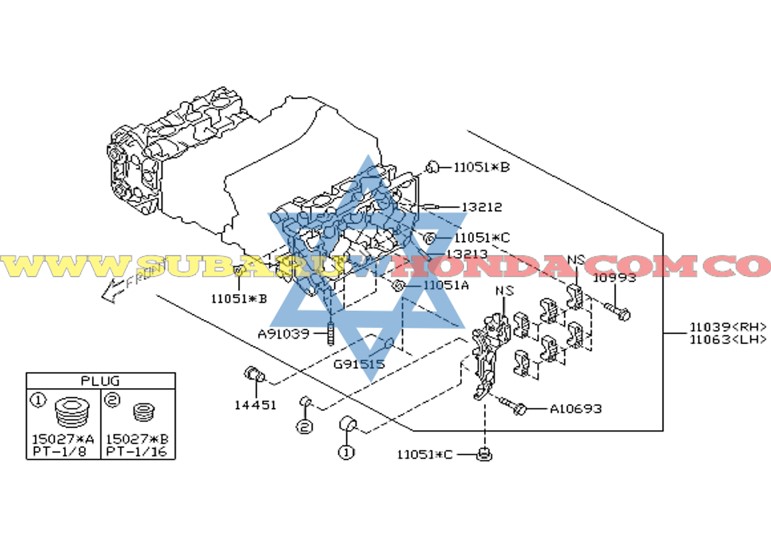 Culata Subaru Tribeca 2011
