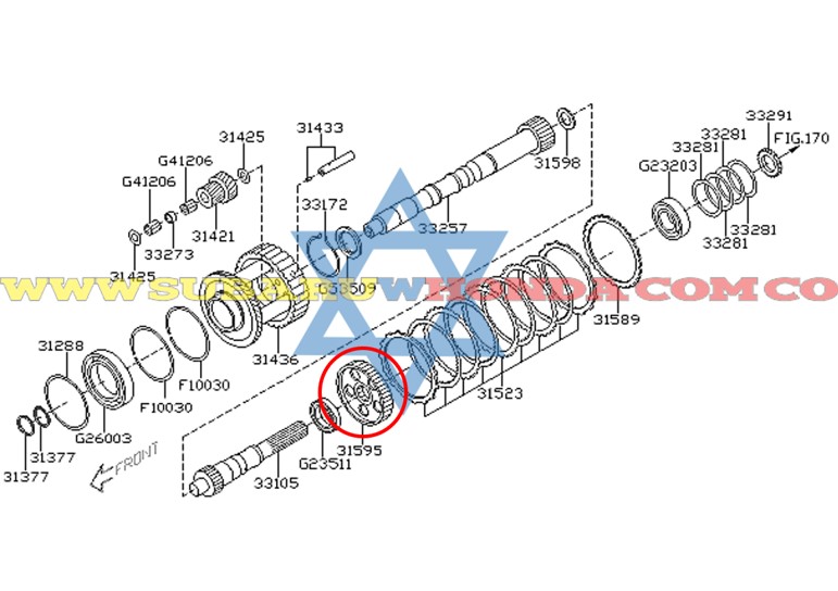 Piñón polea Tribeca 2010