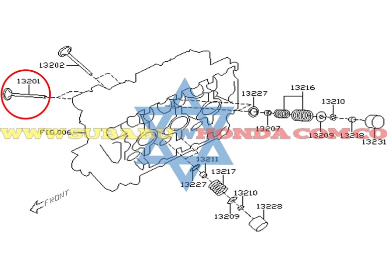 Válvulas admisión Tribeca 2011